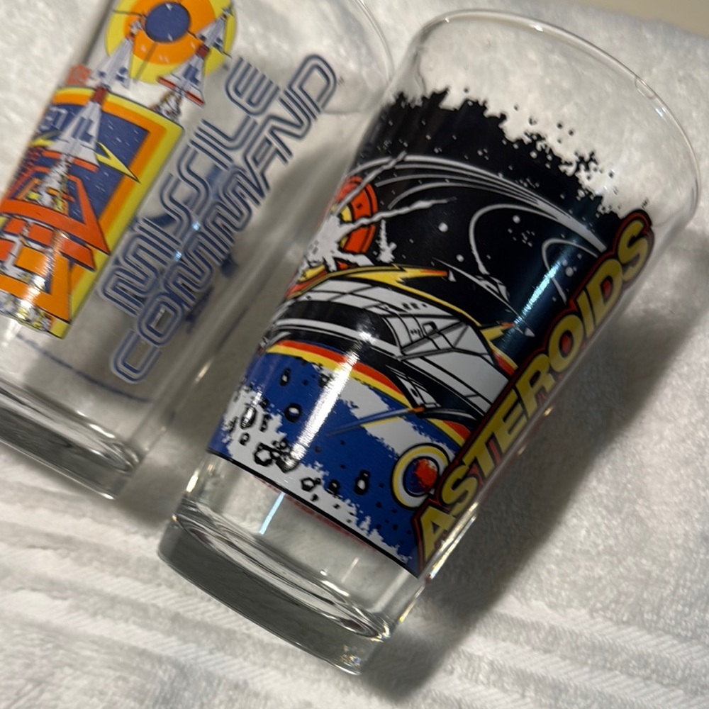 2Atari drinking glasses
